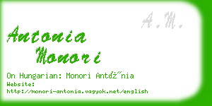 antonia monori business card
